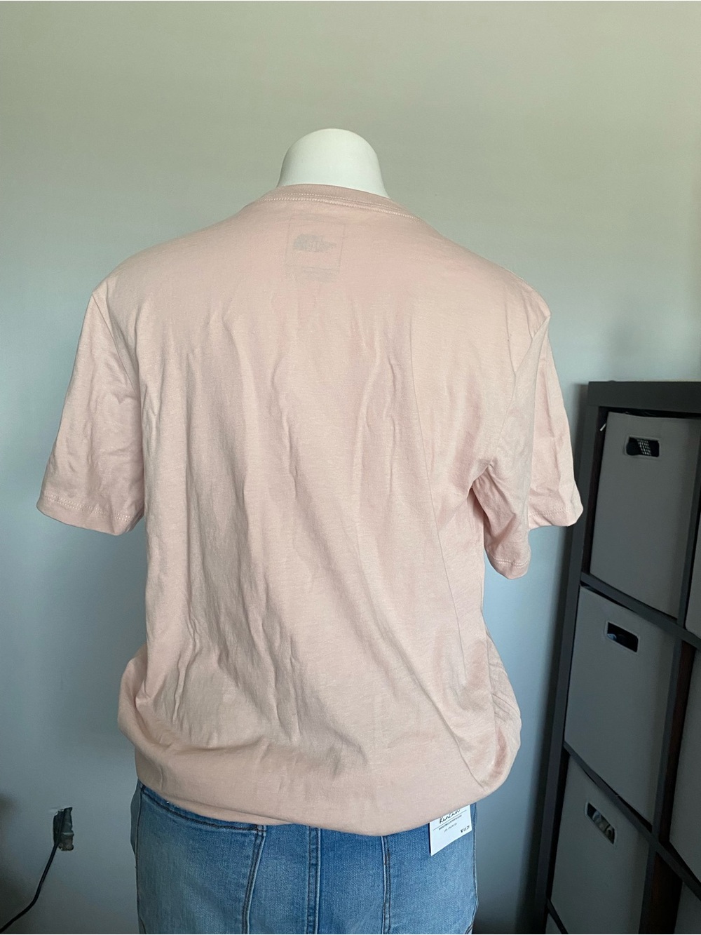 The North Face Women's Short Sleeve Logo Tee - Blush Pink - Picture 2 of 5